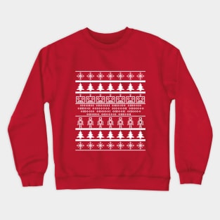 Ugly Pixel Robot Christmas Sweater Crewneck Sweatshirt